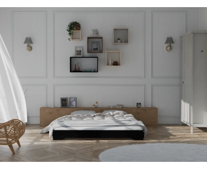 Bodenbett für Kinder mit Lattenrost TILA 7 Montessori Holz