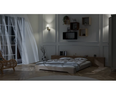 Bodenbett für Kinder mit Lattenrost TILA 7 Montessori Holz