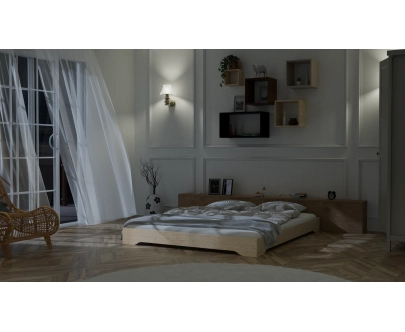 Bodenbett für Kinder mit Lattenrost TILA 7 Montessori Holz