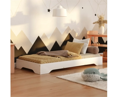 Bodenbett für Kinder mit Lattenrost TILA 7 Montessori Holz