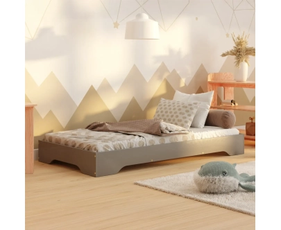 Bodenbett für Kinder mit Lattenrost TILA 7 Montessori Holz