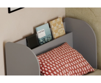 Einzelbett für Kinder und Jugendliche mit Schublade und Lattenrost FLOU D Klassisch Holz