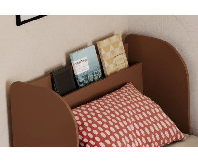 Einzelbett für Kinder und Jugendliche mit Schublade und Lattenrost FLOU D Klassisch Holz