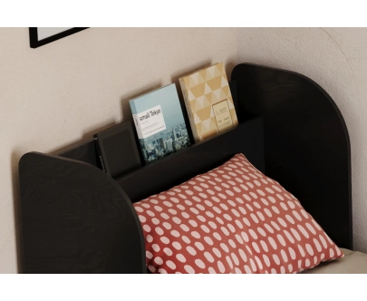 Einzelbett für Kinder und Jugendliche mit Schublade und Lattenrost FLOU D Klassisch Holz