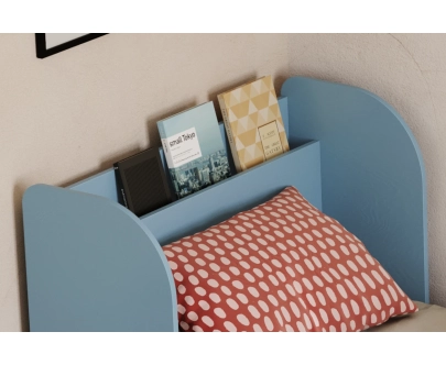 Einzelbett für Kinder und Jugendliche mit Schublade und Lattenrost FLOU D Klassisch Holz