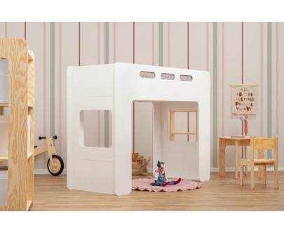 Hochbett für Kinder mit Lattenrost MIMI A Montessori Holz