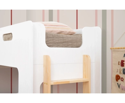 Hochbett für Kinder mit Lattenrost MIMI A Montessori Holz