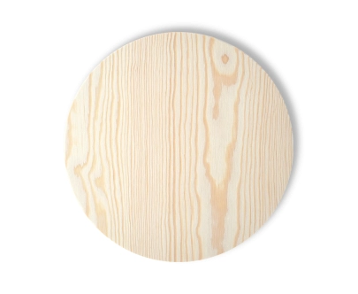 Rundes Element aus Kiefernsperrholz