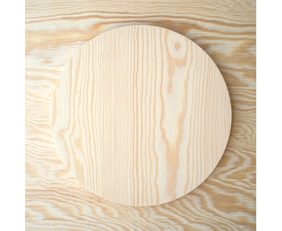 Rundes Element aus Kiefernsperrholz