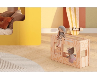 Etagenbett für Puppen MINI MIMI B Montessori Holz