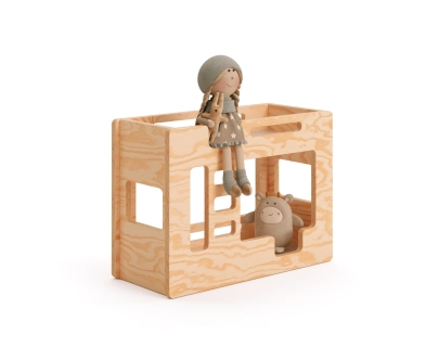 Etagenbett für Puppen MINI MIMI B Montessori Holz