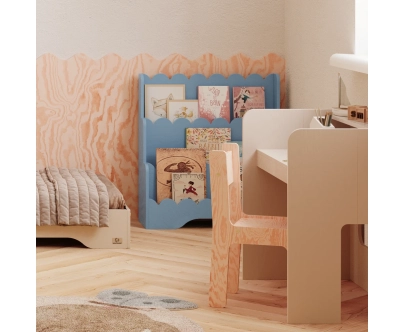 Kinderbücherregal LULU Montessori aus Holz