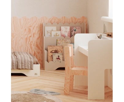 Kinderbücherregal LULU Montessori aus Holz