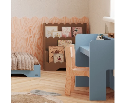 Kinderbücherregal LULU Montessori aus Holz