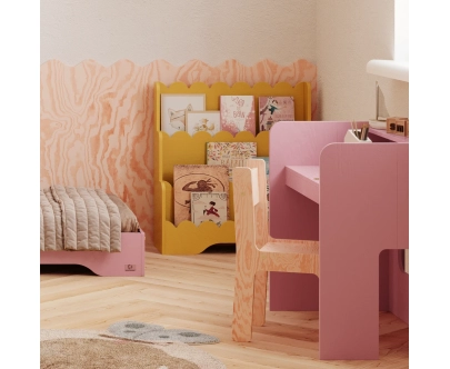 Kinderbücherregal LULU Montessori aus Holz