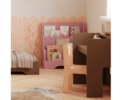 Kinderbücherregal LULU Montessori aus Holz