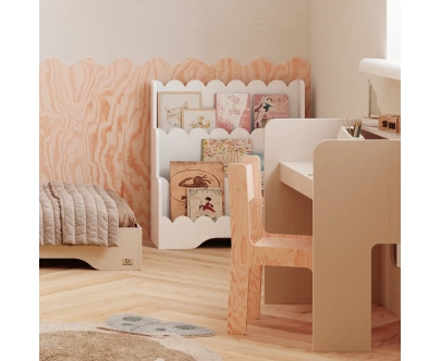 Kinderbücherregal LULU Montessori aus Holz