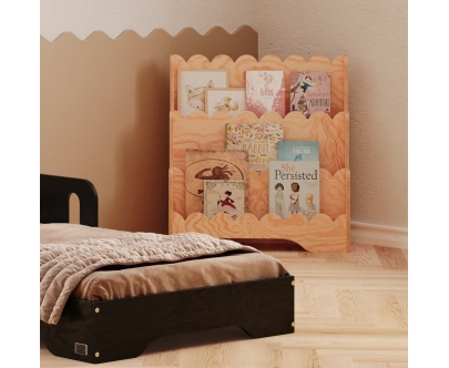 Kinderbücherregal LULU Montessori aus Holz