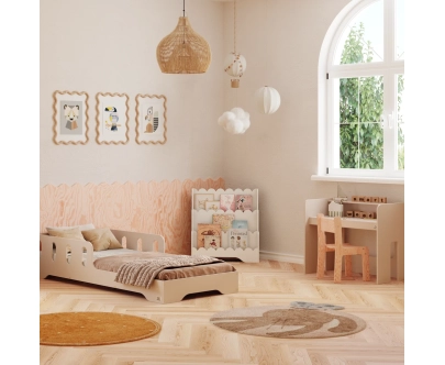 Kinderbücherregal LULU Montessori aus Holz