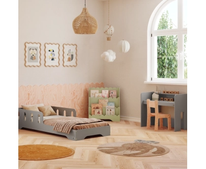 Kinderbücherregal LULU Montessori aus Holz