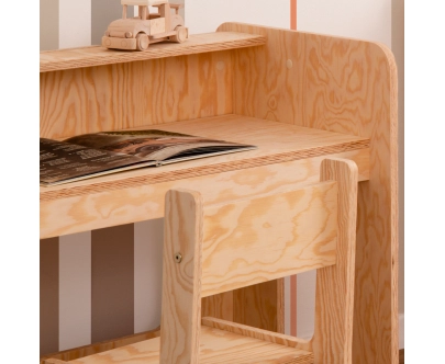 Kinderschreibtisch mit Stuhl Set MIMI BRK Montessori Holz