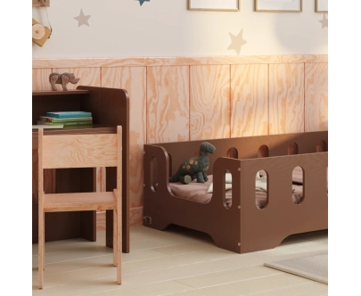 Kinderschreibtisch mit Stuhl Set MIMI BRK Montessori Holz