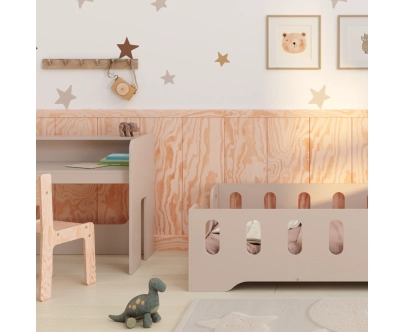 Kinderschreibtisch mit Stuhl Set MIMI BRK Montessori Holz