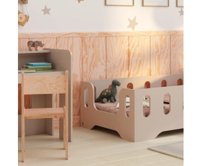 Kinderschreibtisch mit Stuhl Set MIMI BRK Montessori Holz