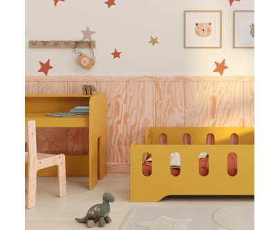 Kinderschreibtisch mit Stuhl Set MIMI BRK Montessori Holz