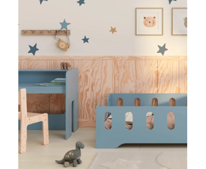 Kinderschreibtisch mit Stuhl Set MIMI BRK Montessori Holz