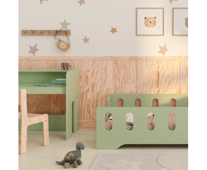 Kinderschreibtisch mit Stuhl Set MIMI BRK Montessori Holz