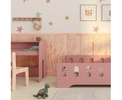 Kinderschreibtisch mit Stuhl Set MIMI BRK Montessori Holz