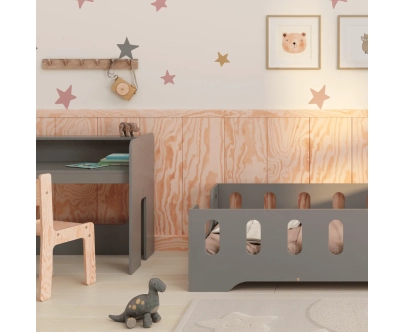 Kinderschreibtisch mit Stuhl Set MIMI BRK Montessori Holz