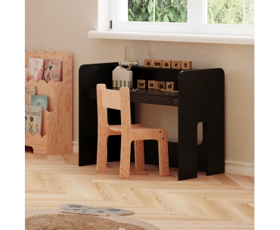 Kinderschreibtisch mit Stuhl Set MIMI BRK Montessori Holz