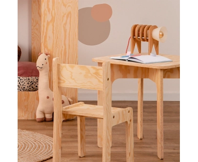 Kindertisch mit Stuhl Set TAB+KR Montessori Holz