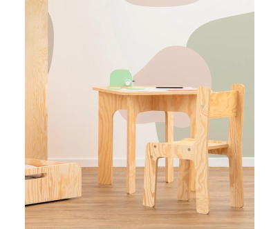 Kindertisch mit Stuhl SET MIMI TAB Montessori Holz