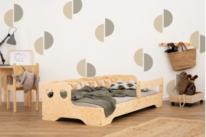 Geländer für Kinderbetten Universal und Ausziehbar Montessori Holz