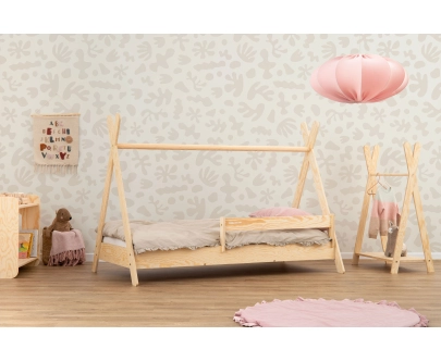 Geländer für Kinderbetten Universal und Ausziehbar Montessori Holz