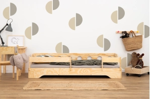 Geländer für Kinderbetten Universal und Ausziehbar Montessori Holz