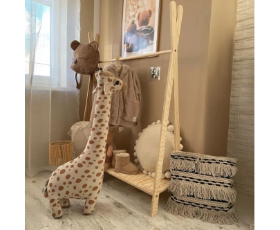 Kleiderständer für Kinder mit Ablage TIPI Montessori Holz