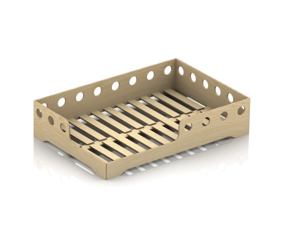 Einzelbett für Kinder mit Rausfallschutz und Lattenrost TILA 5 Montessori Holz