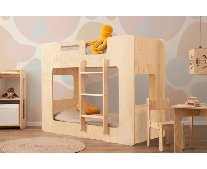 Etagenbett für Kinder mit Lattenrost MIMI Montessori Holz