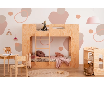 Etagenbett für Kinder mit Lattenrost MIMI Montessori Holz