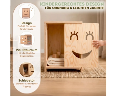 Nachttisch für Kinder KAPI Montessori Holz