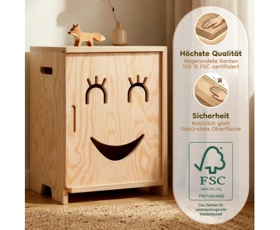 Nachttisch für Kinder KAPI Montessori Holz