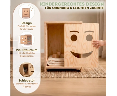 Nachttisch für Kinder KAPI Montessori Holz