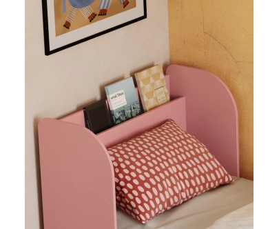 Einzelbett für Kinder und Jugendliche mit Schublade und Lattenrost FLOU D Klassisch Holz