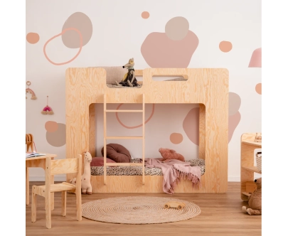 Etagenbett für Kinder mit Lattenrost MIMI Montessori Holz