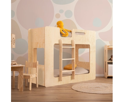 Etagenbett für Kinder mit Lattenrost MIMI Montessori Holz