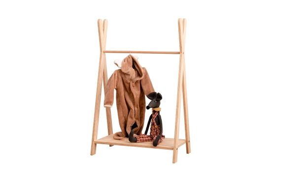 Kleiderständer für Kinder mit Ablage TIPI Montessori Holz